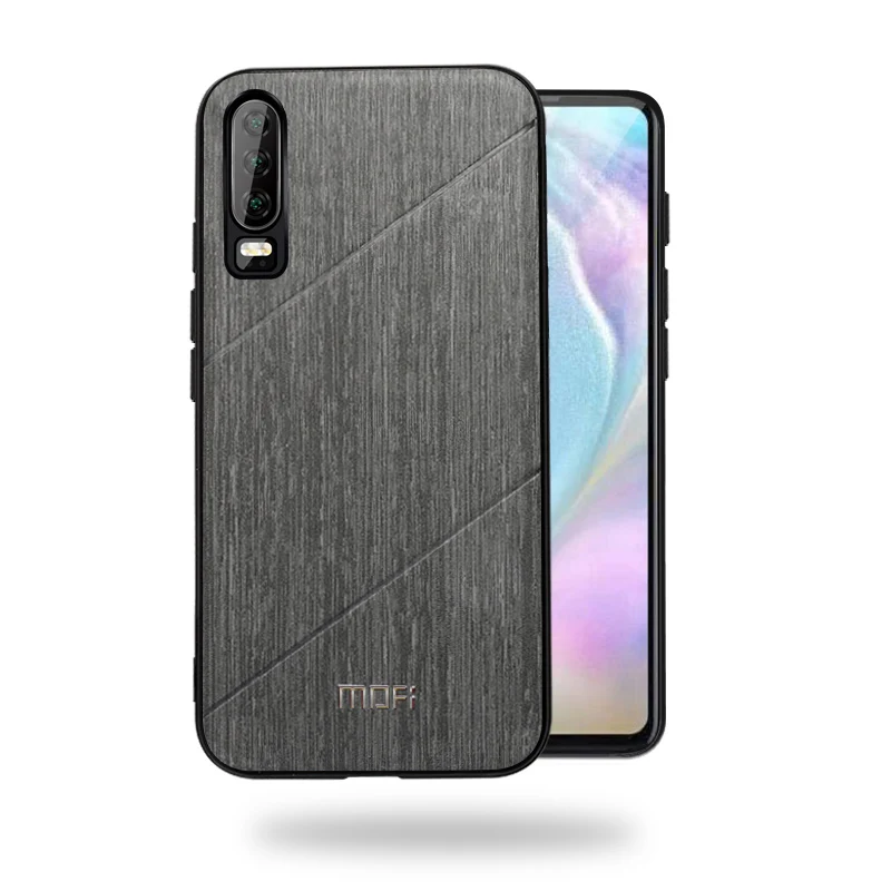 black Для huawei P30 Pro Чехол P30 Lite ударопрочный задняя крышка бизнес черный телефон capas чехол coque MOFi P 30 Чехол - Цвет: black