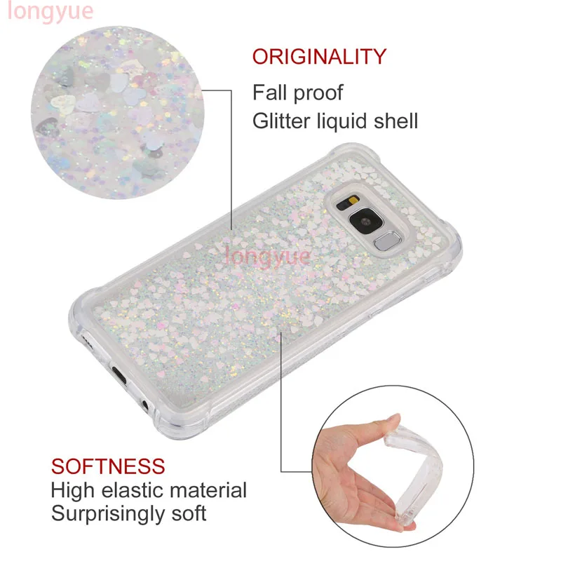 Для samsung Galaxy S8 чехол для случае Coque жидкий силикон мягкие Нескользящие осень ТПУ