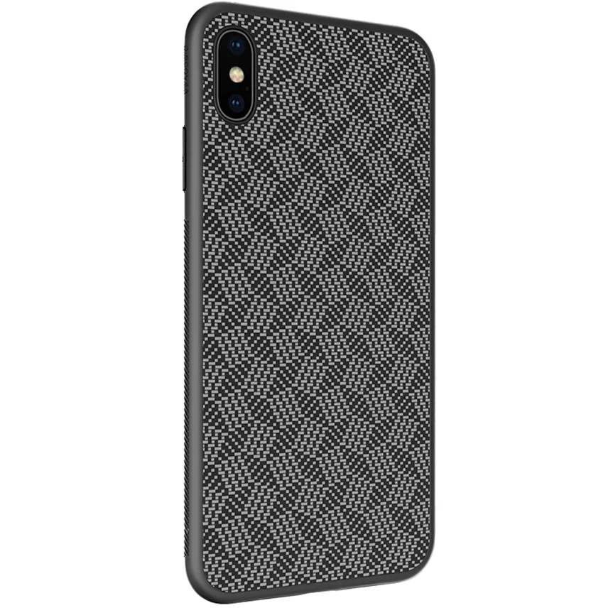 Для iPhone XR XS Max кейс чехол Роскошный чехол из синтетического волокна карбоновый PP пластиковый чехол для телефона iPhone XS Max задняя крышка