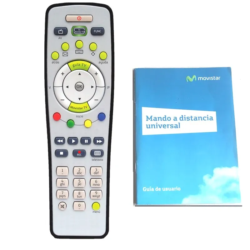 Пульт дистанционного управления для декодера Zyxel ARRIS ADB, Imagino Mando distantcia of Movistar STB+ Универсальный ТВ 2 в 1 - Цвет: With Manual