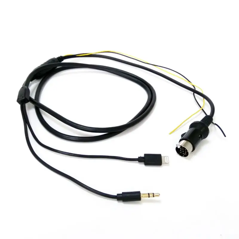 Biurlink для Kenwood 13 Pin CD Changer разъем Aux аудио входной кабель адаптера с Lightning зарядный адаптер для iPhone 5 6