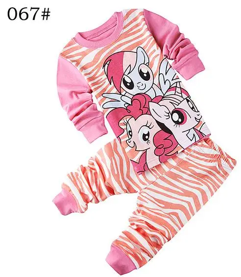 Детские пижамы; одежда для сна из хлопка; комплект одежды для маленьких девочек и мальчиков; одежда года; детская одежда для сна с длинными рукавами для малышей; От 2 до 7 лет - Цвет: Style 31