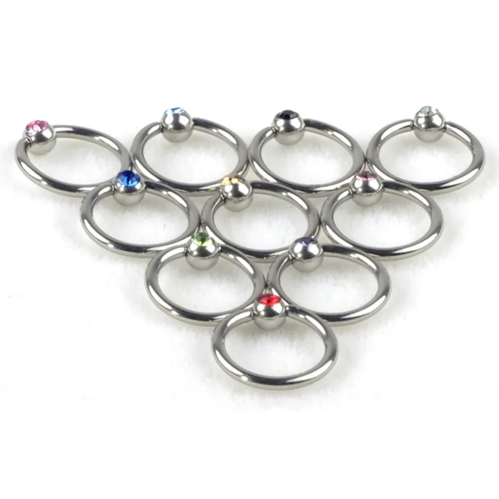 Кольцо для пирсинга из нержавеющей стали 5 шт.|body piercing jewelry|body jewelry wholesalepiercing |