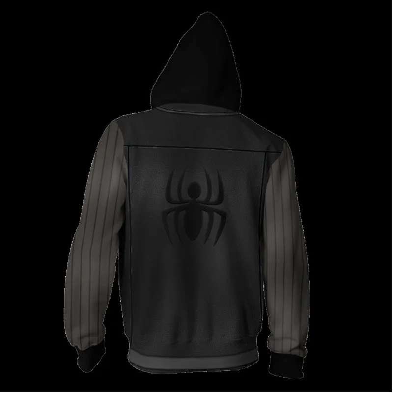 Костюм для косплея Человек-паук мужчин и женщин толстовка на молнии повседневная