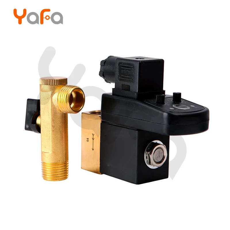 AC110V 220 V DC24V 1/2 &quotDN15 электронный сливной клапан с таймером водяной Соленоидный для