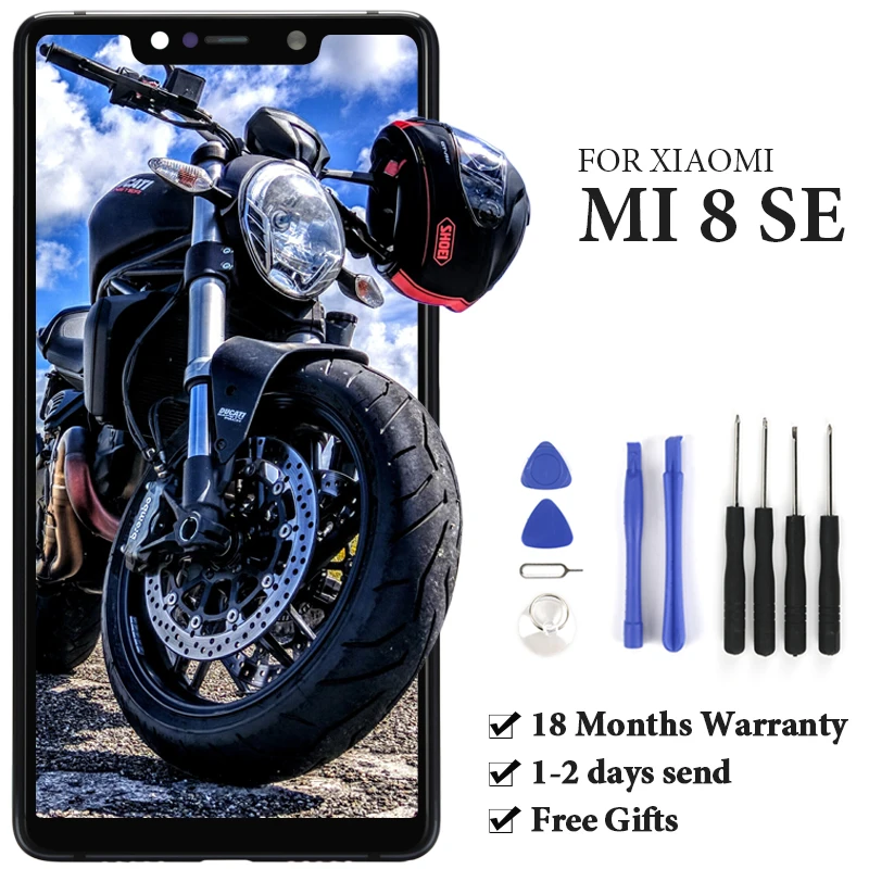 

1 шт. 5,88 дюйма для MI 8 SE ЖК-экран класса OEM качество дигитайзер Замена телефона в сборе ЖК-дисплей для MI8 SE
