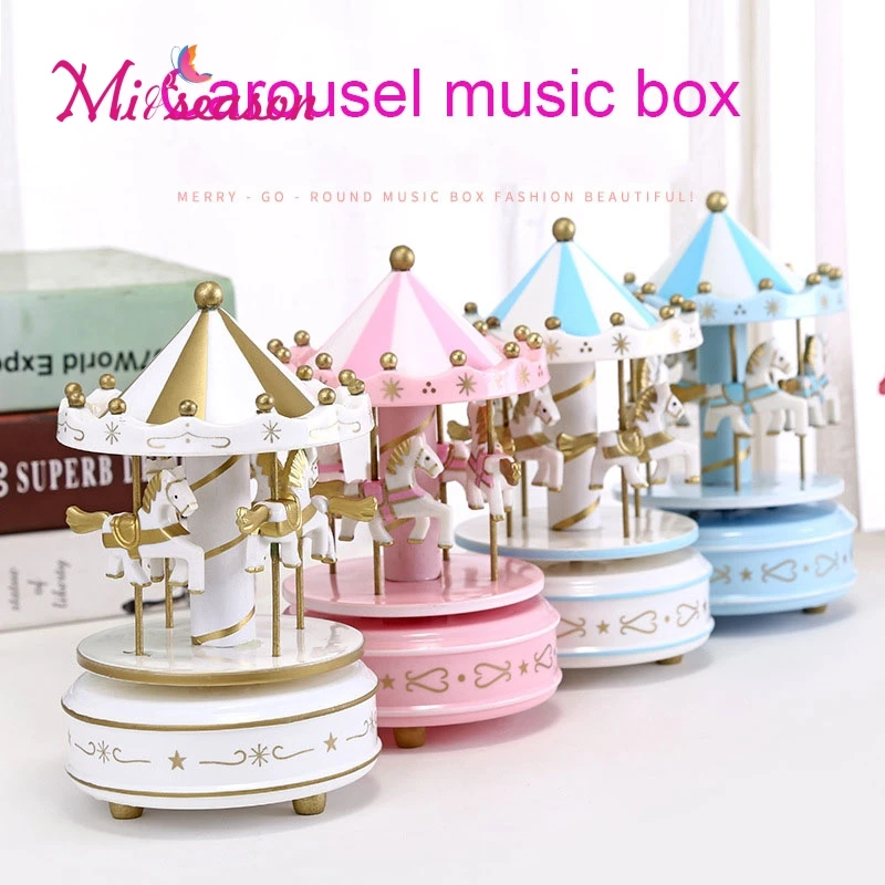 Merry go круглые музыкальные шкатулки Геометрическая музыка украшение детской
