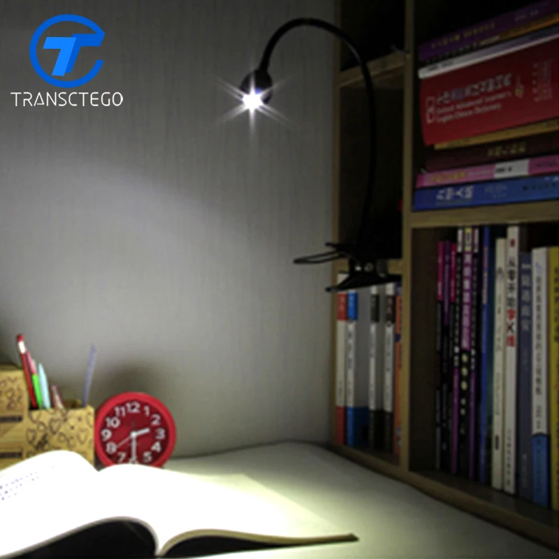 Светодиодный светильник TRANSCTEGO с зажимом настольная лампа для спальни