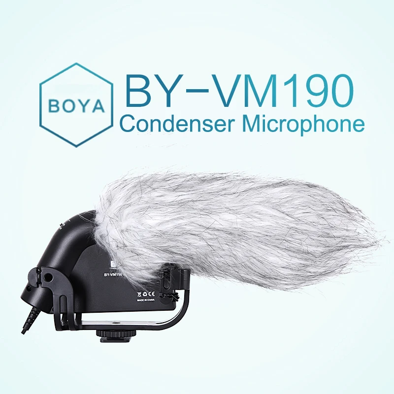 BOYA VM190 суперкардиоидные ружья конденсаторный микрофон для Canon Nikon Pentax HDSLR камера