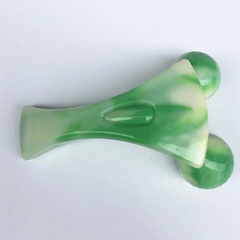 Пластиковый двухколесный массажный ролик для похудения лица Артефакт 3D