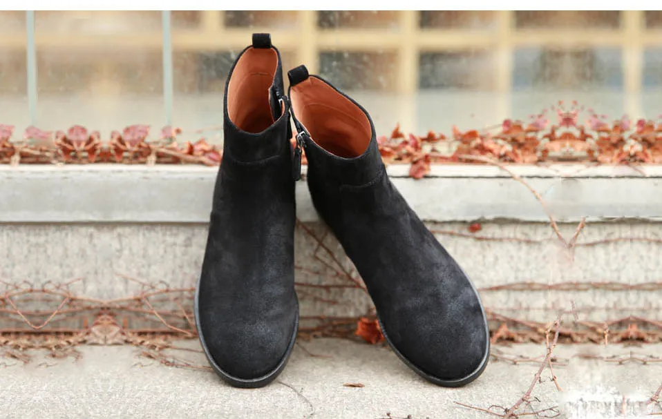 Непроницаемые Винтажные ботинки Martin из искусственной кожи; botas media pantorrilla encaje hasta mediados tacones botas DE montar mas zapatos