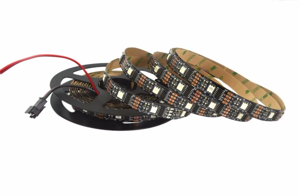 5 м/рулон DC12V ws2811 2811 ic 5050 SMD rgb полоса Адресуемая 30eds/m светодиодные пиксели внешняя 1