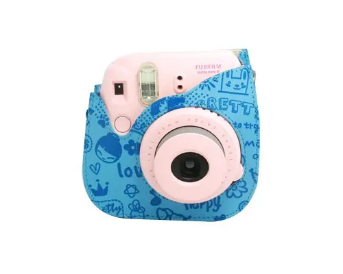 Милый чехол из искусственной кожи с рисунком для Instax Mini 8 + 9 11 камеры сумка со