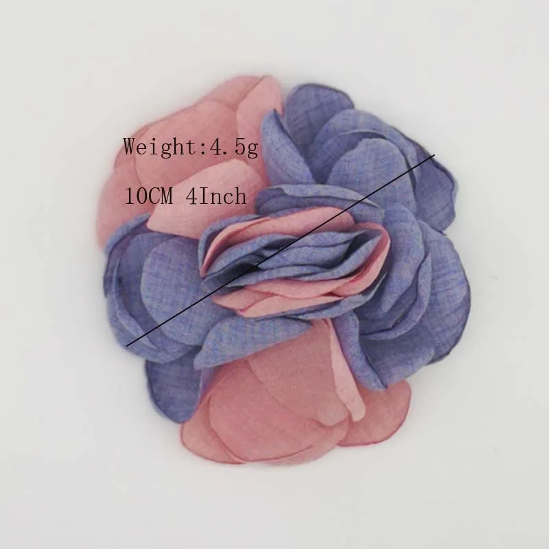 Шифоновая ткань сделай сам 6 шт./лот 10 см роза Цветочный бутик аксессуары для