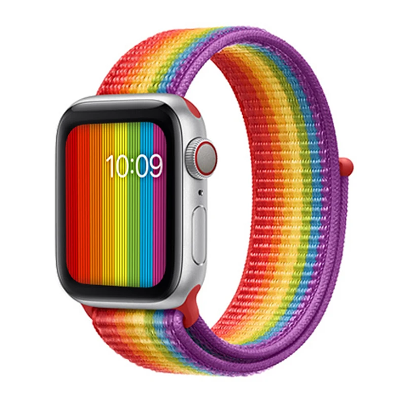 Ремешок для Apple Watch 42 мм 38 мм 5 4 3 correa iwatch 44 мм 40 мм спортивный браслет-петля Apple watch 5 4 аксессуары 5/3/2