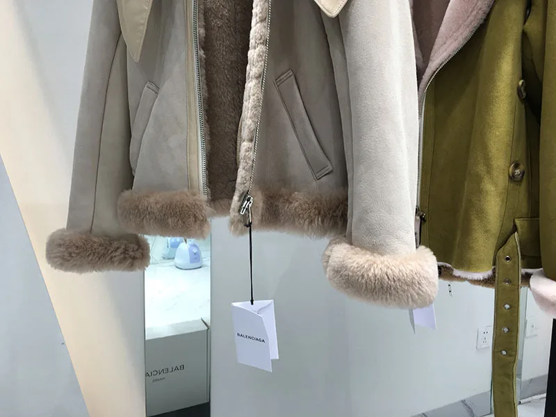 Новый короткий мотоциклетный костюм из меха Haining 2018 женская кожаная блузка норки