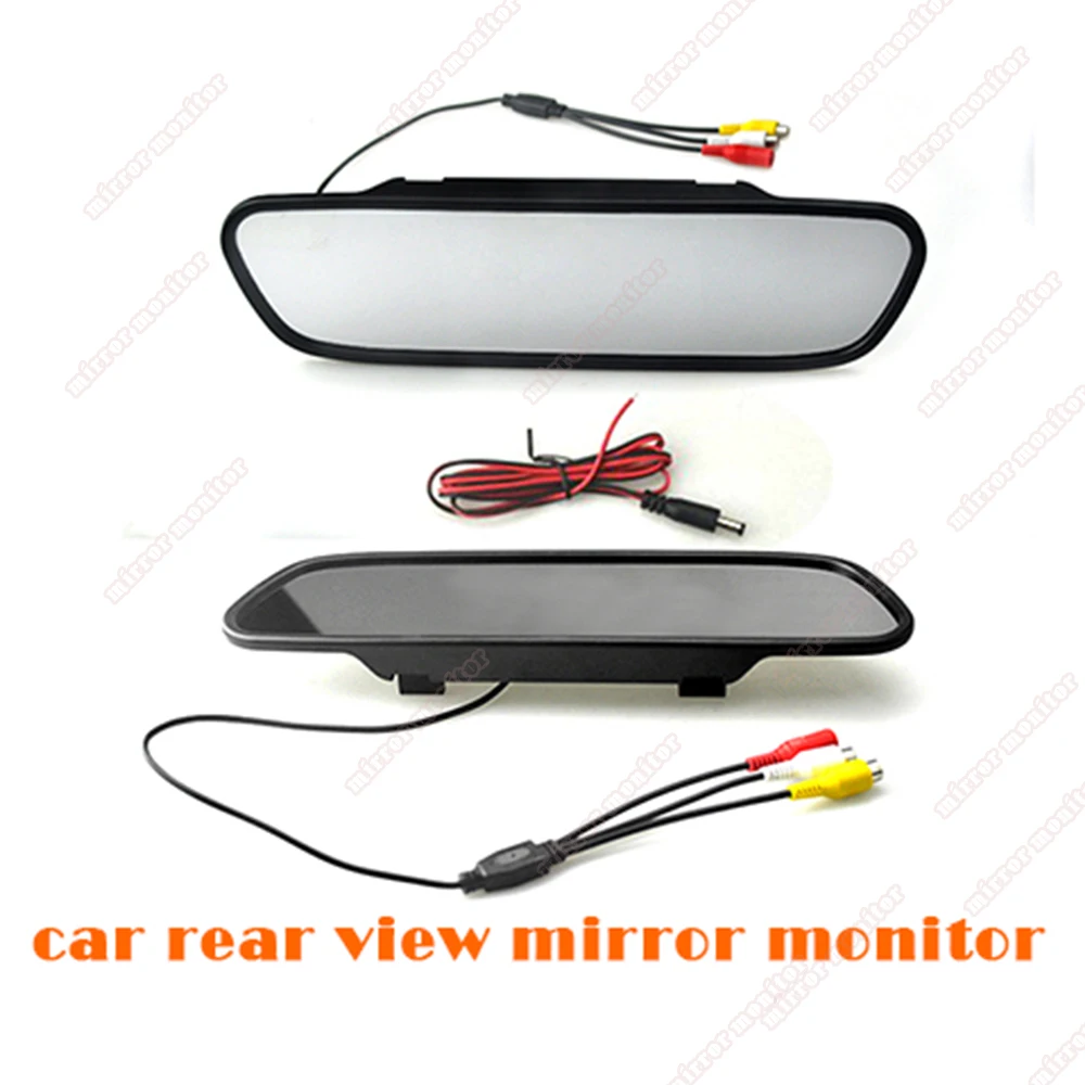 

big sale HD 4.3 inch car auto vehicle parking monitor 16:9 Color TFT LCD Car Rearview Mirror Monitor Screen