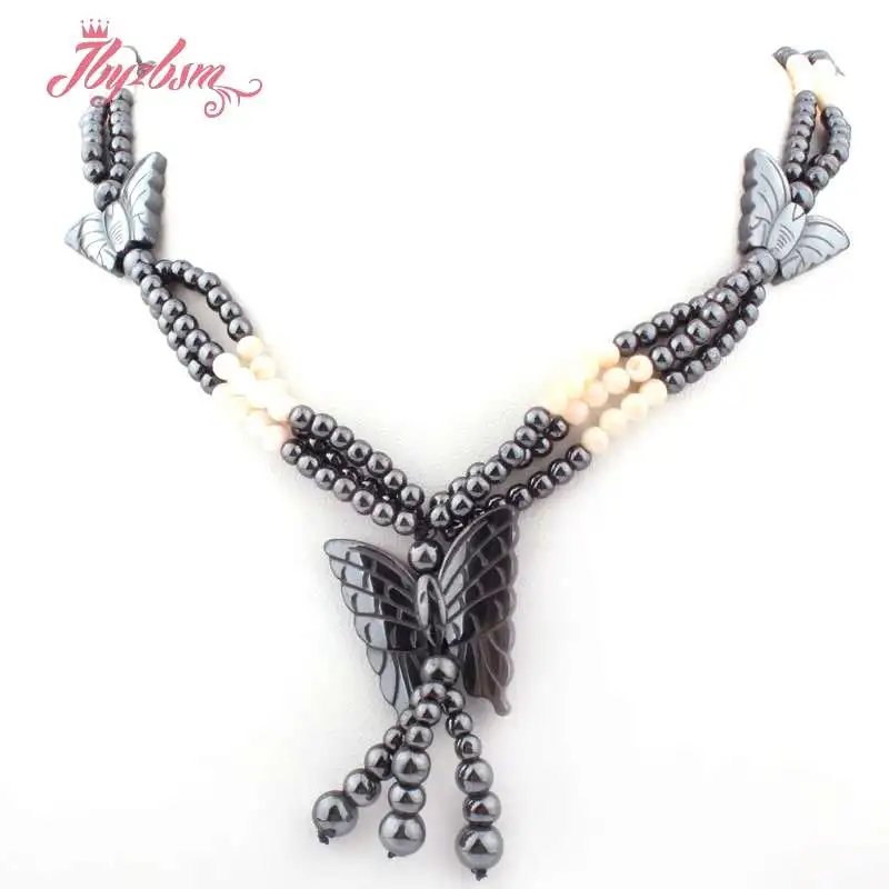 6 мм круглые (без магнита) бусины из гематита натуральный камень Женская Модная