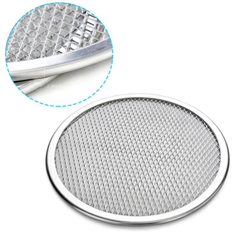 Лидер продаж 1 шт. круглый алюминиевый поднос для пиццы 9 дюймов сетчатый экран