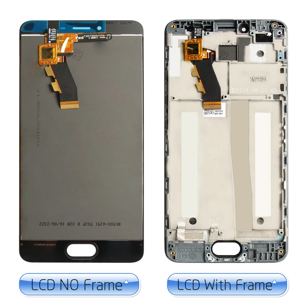 Srjtek 5 0 &quotдля Meizu M3S Mini LCD дисплей сенсорный экран дигитайзер стекло сборка/рамка