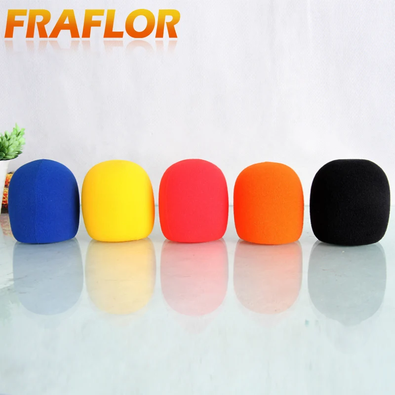 5 шт./лот многоцветный Высокоплотный губчатый ручной микрофон для караоке