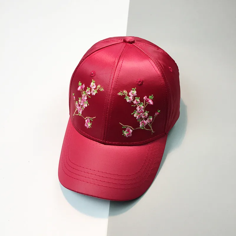 Новая высококачественная Женская Бейсболка с цветочной вышивкой красивая