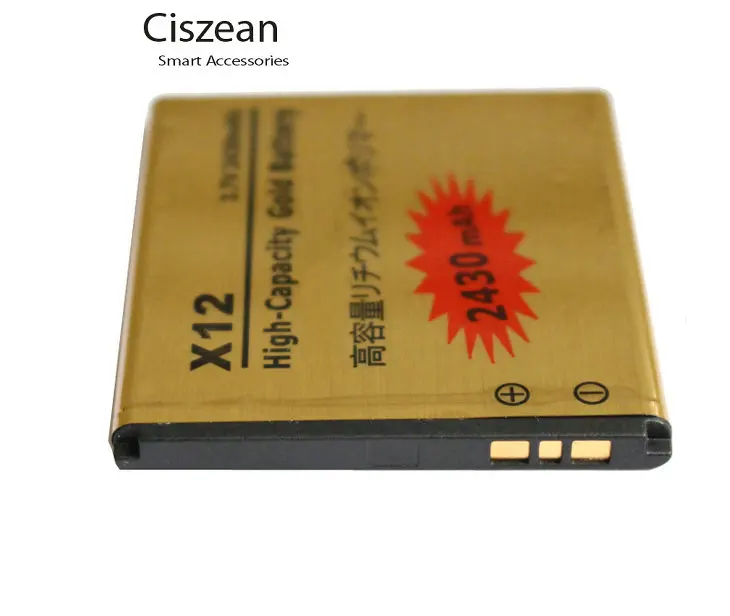 1x2430 mAh BA750 Золотой сменный литий ионный аккумулятор для Arc s X12 LT15i LT15a LT18i Batterie Bateria