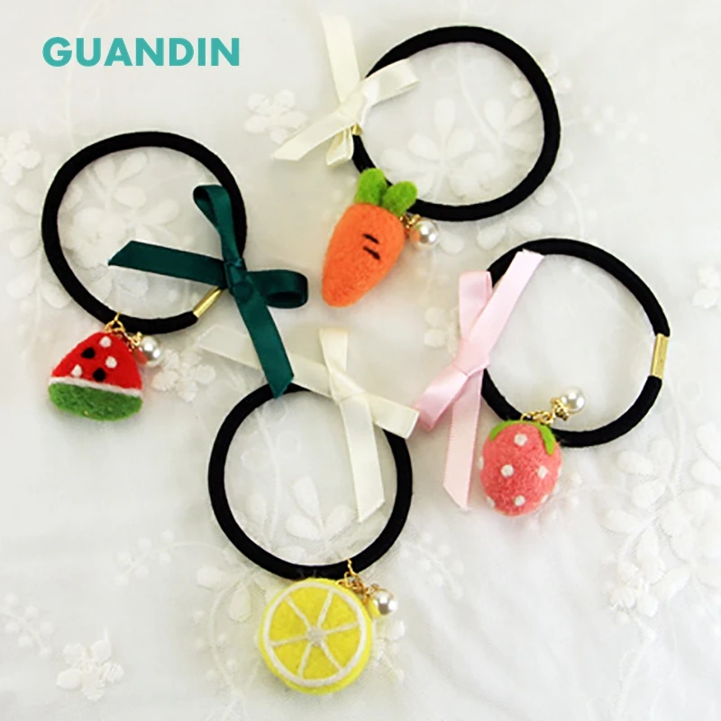 GUANDIN фруктовая серия 1 цвет кольцо для волос шерсть войлок игла валяние рукоделие