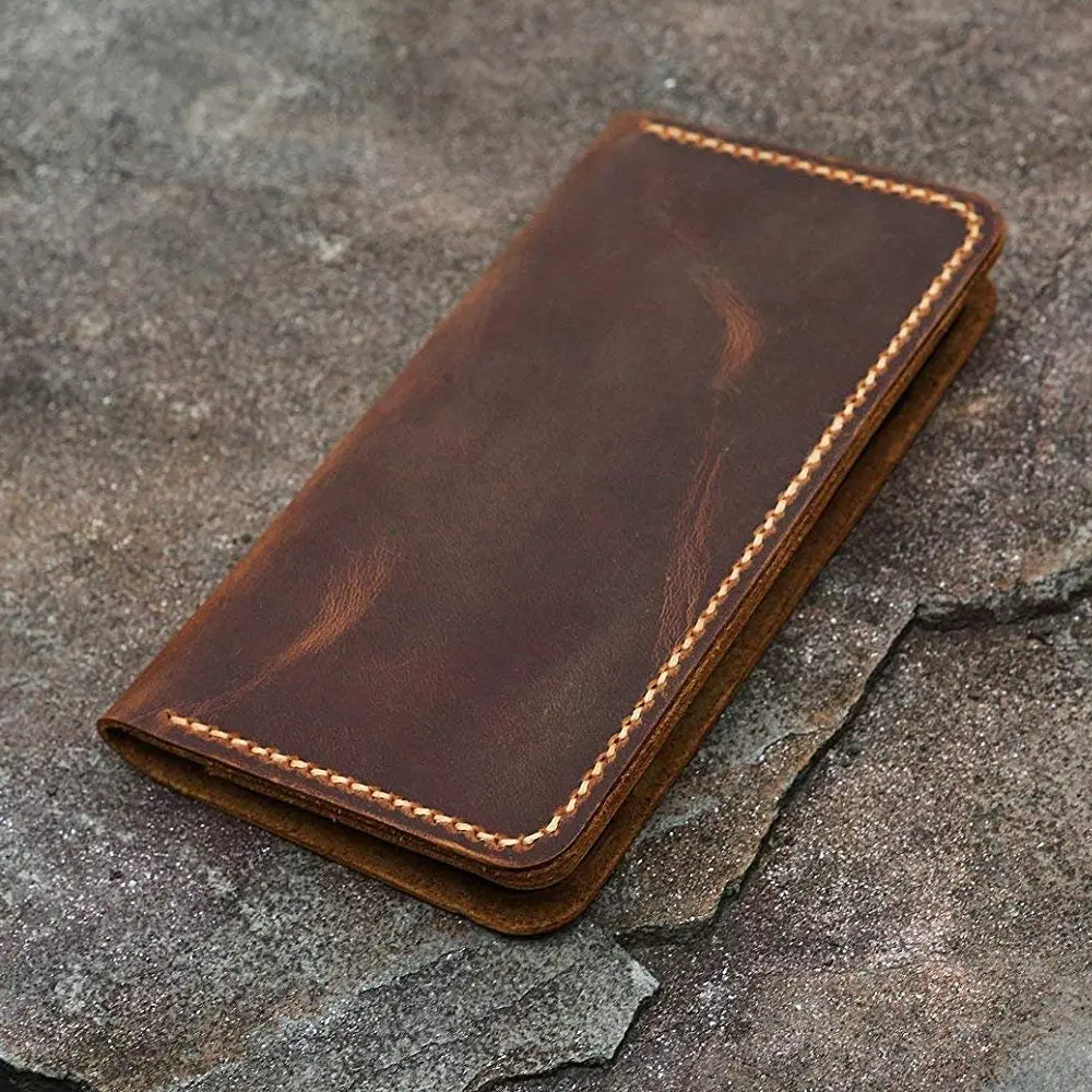 Потертый винтажный коричневый кожаный чехол бумажник для iPhone XS XR/iPhone Max кошелек с