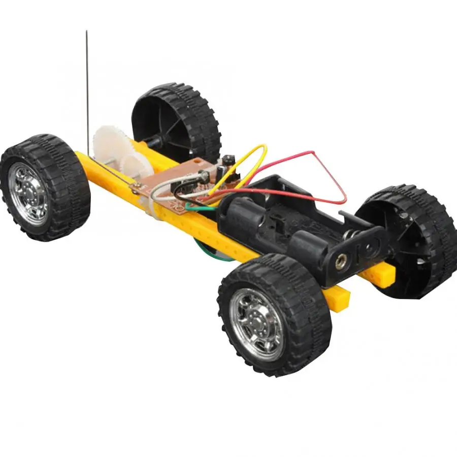 9 Styles DIY Assembly Wooden Model Kit Toy for Kids Children Battery Powered Remote Control Car Electric Learning | Игрушки и хобби