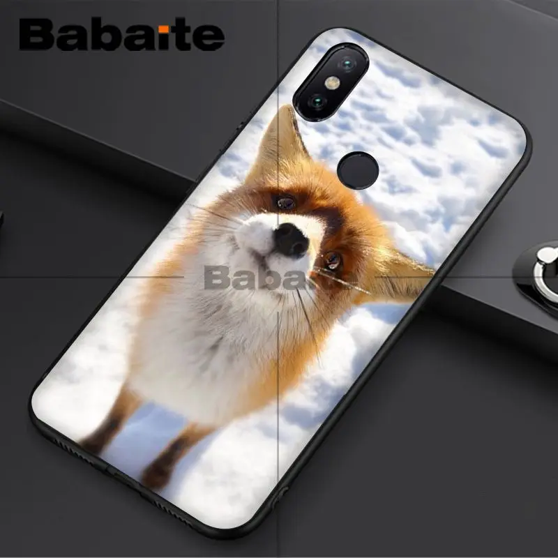 Чехол для телефона Babaite Fox спящий в снегу аксессуары чехол redmi 5plus 5A 6pro 4X note5A note4x