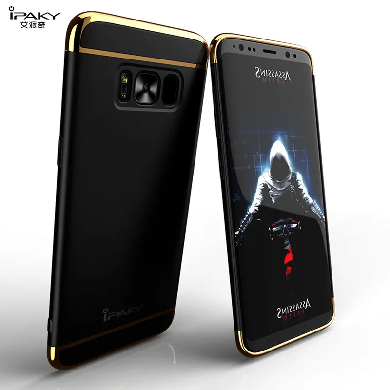 Чехол накладка ipaky для samsung galaxy S 8 S7 edge S8 plus чехлы и s7edge S8plus 3 в 1 Жесткий из