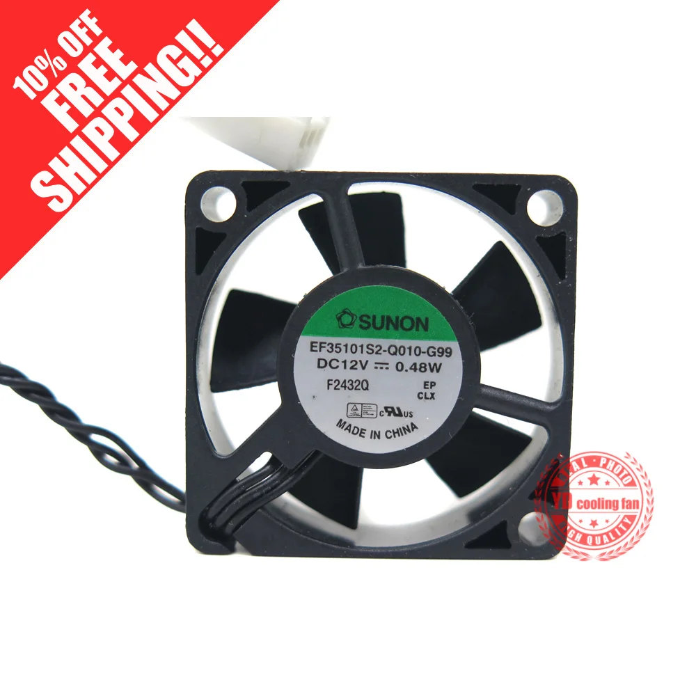 Совершенно новый дизайнерский Вентилятор охлаждения SUNON EF35101S2 Q010 G99 12V Q020 3 5 см|cooling