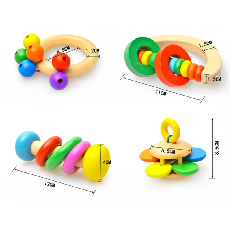1 шт. детская деревянная погремушка-колокольчик | Игрушки и хобби
