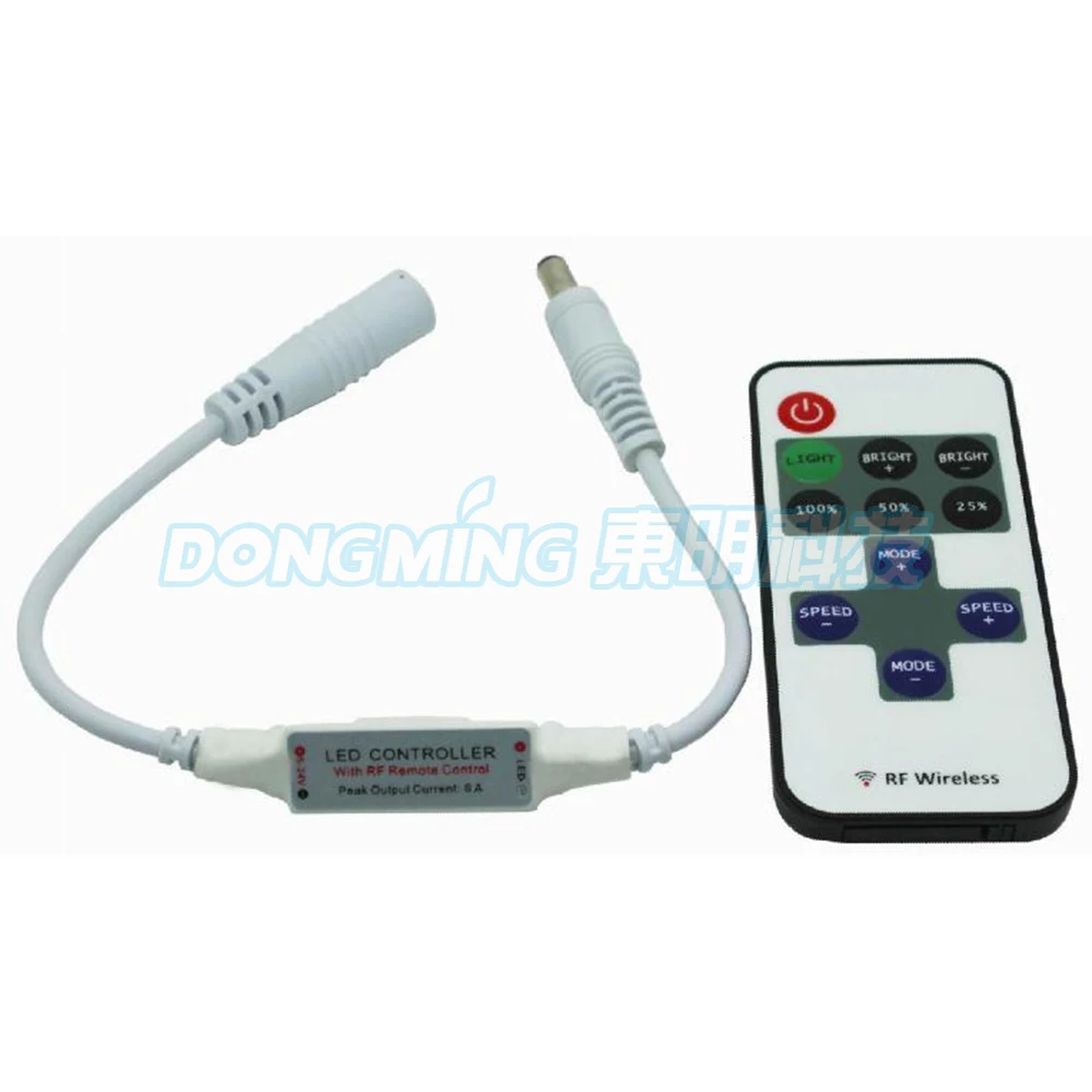 

wholesale 25pcs/lot led dimmer controller DC12V 72W white led strip RF Remote dimmer 9key DC mini led dimmer for led module