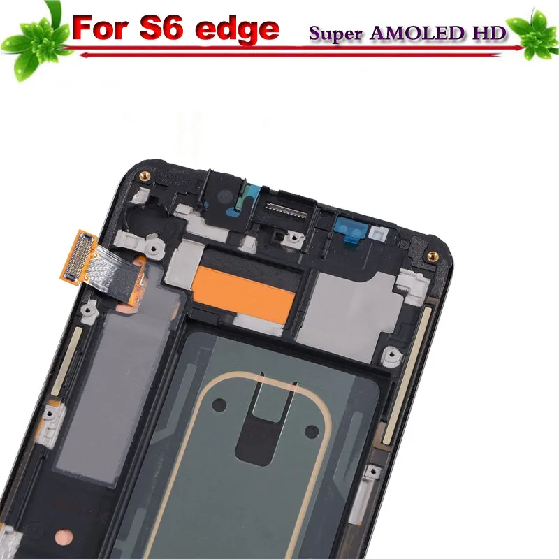 Замена для Samsung Galaxy S6 Edge G925 G925F G925A ЖК дисплей Дисплей с рамкой Сенсорный экран
