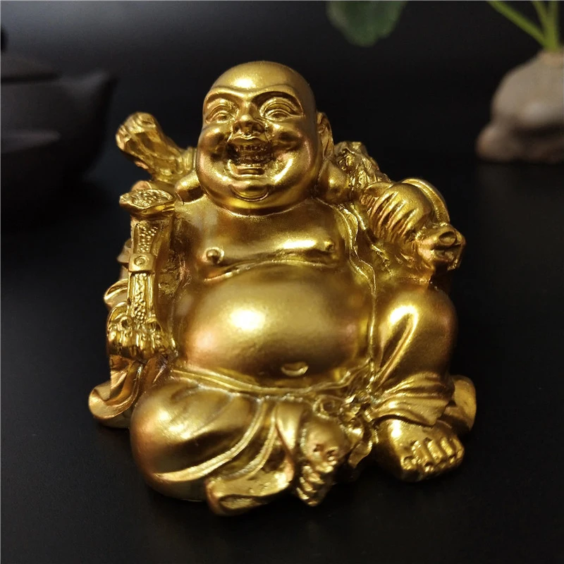 

Статуэтки фэн-шуй Maitreya, скульптура Будды, статуя, статуэтки, украшения для сада и дома, статуи Будды