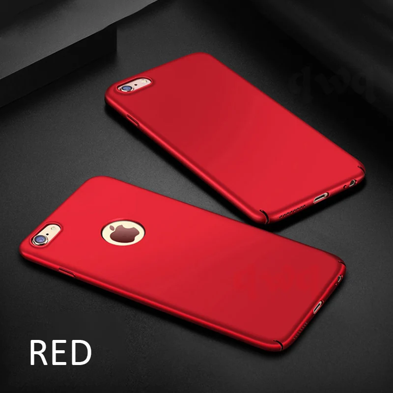 Роскошный красный матовый защитный чехол премиум класса для iphone 6 7 Plus Матовый