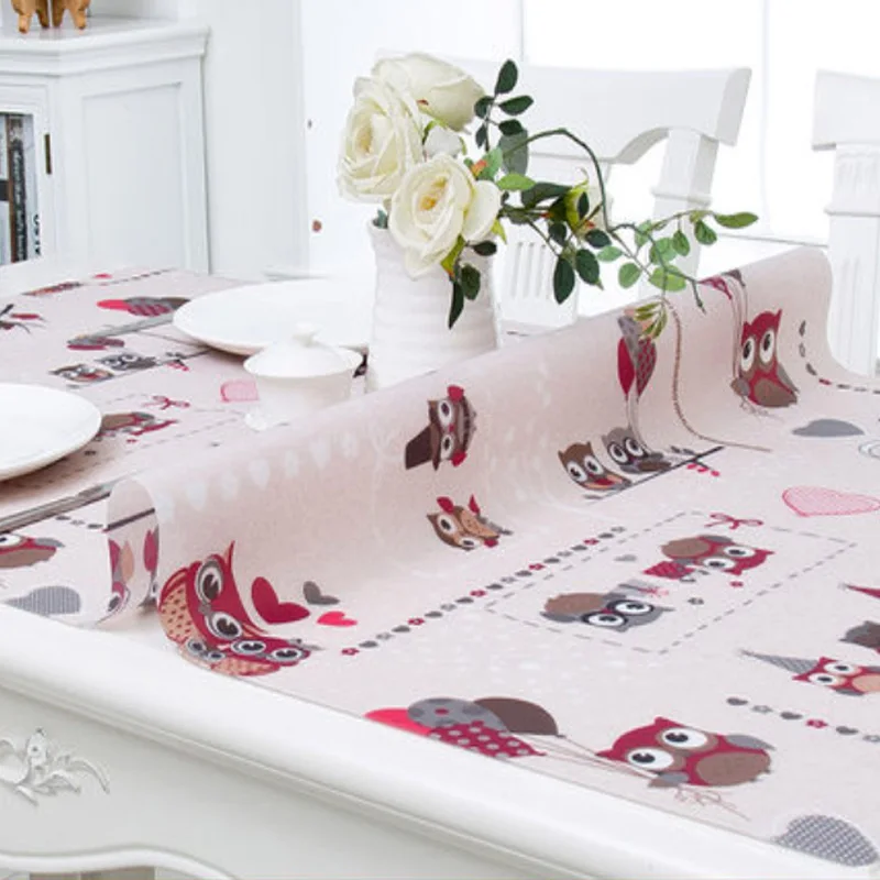 Скатерть из ПВХ непромокаемая мягкое стекло для кухонного стола маслостойкая