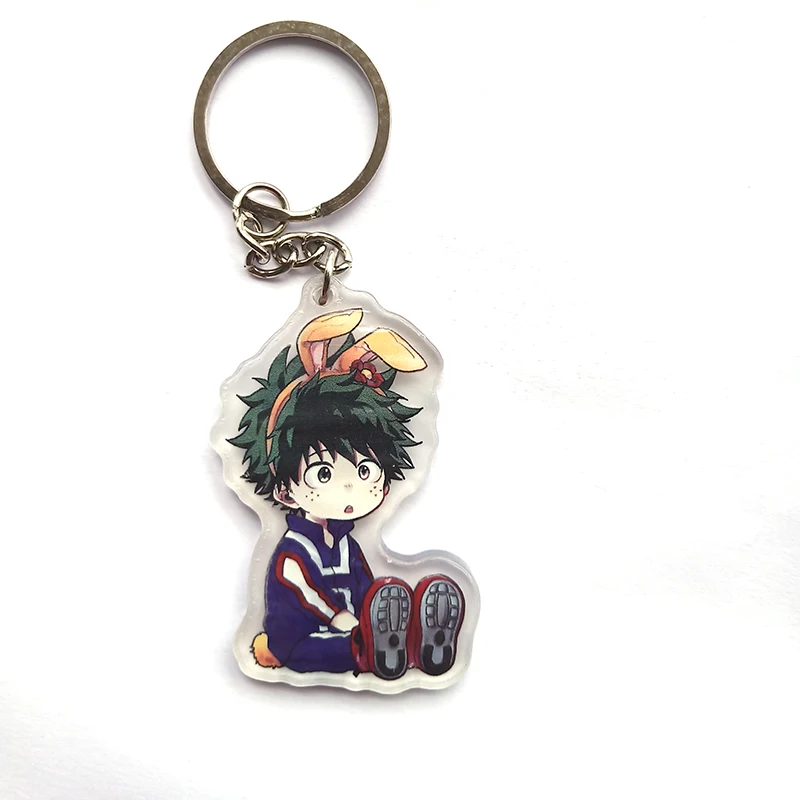 Брелок для ключей с аниме Bokuno Hero Bakugou My Acdemic bakugou katsuki odoroki Portachiavi двойная подвеска |
