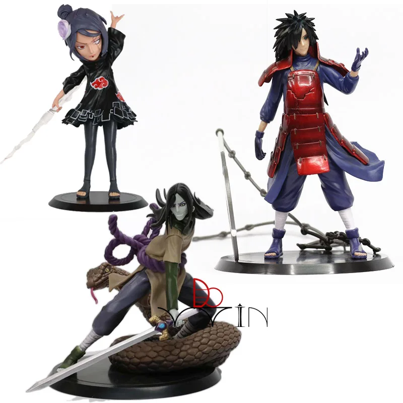 Самый дешевый Akatsuki Konan бюст Учиха Мадара фигурка орочимару фигурки модель