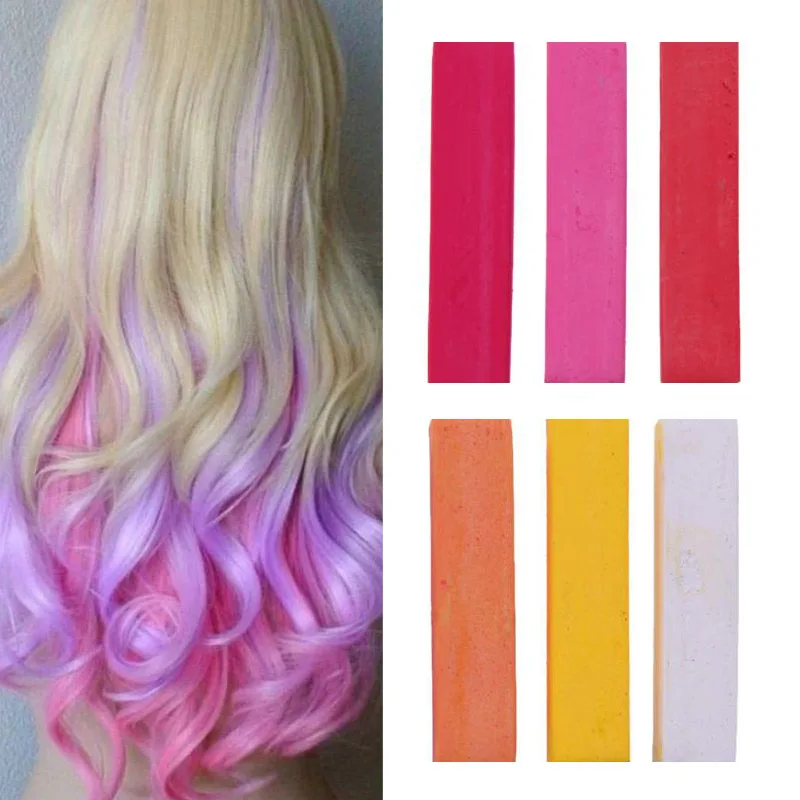 36/24 шт. Мелки для волос цветные мелки пудра временных татуировок многоцветная