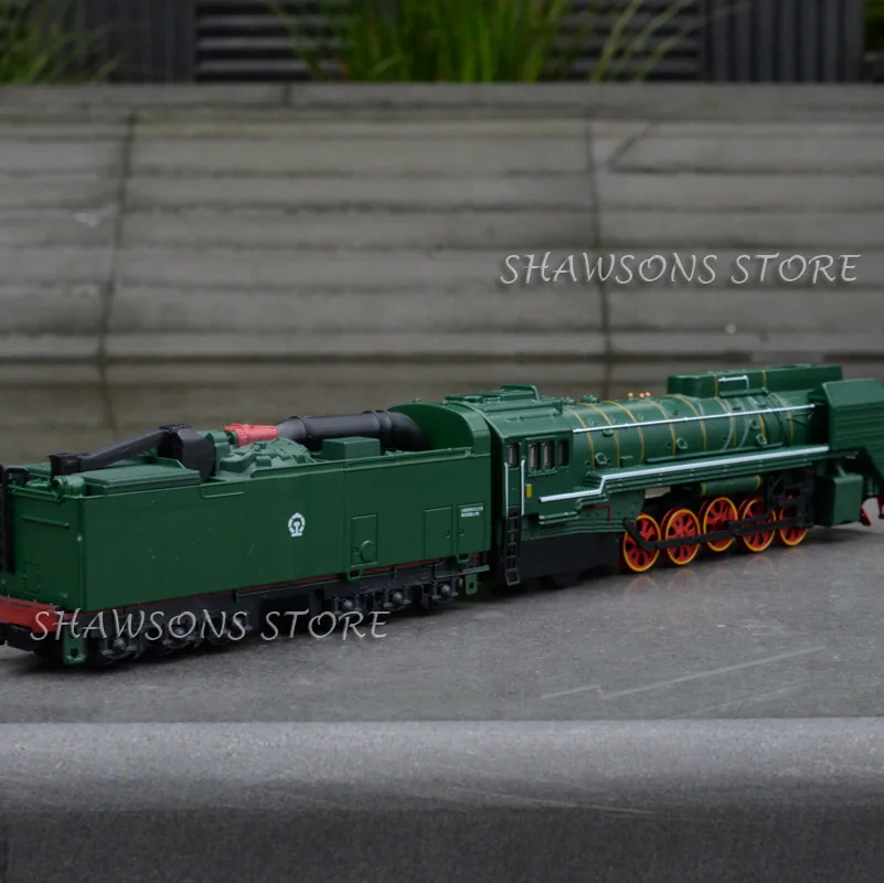 Литая модель поезд игрушки Китай железной дороги QJ 0001 ГАЗОТУРБИННЫЙ локомотив ж/карета