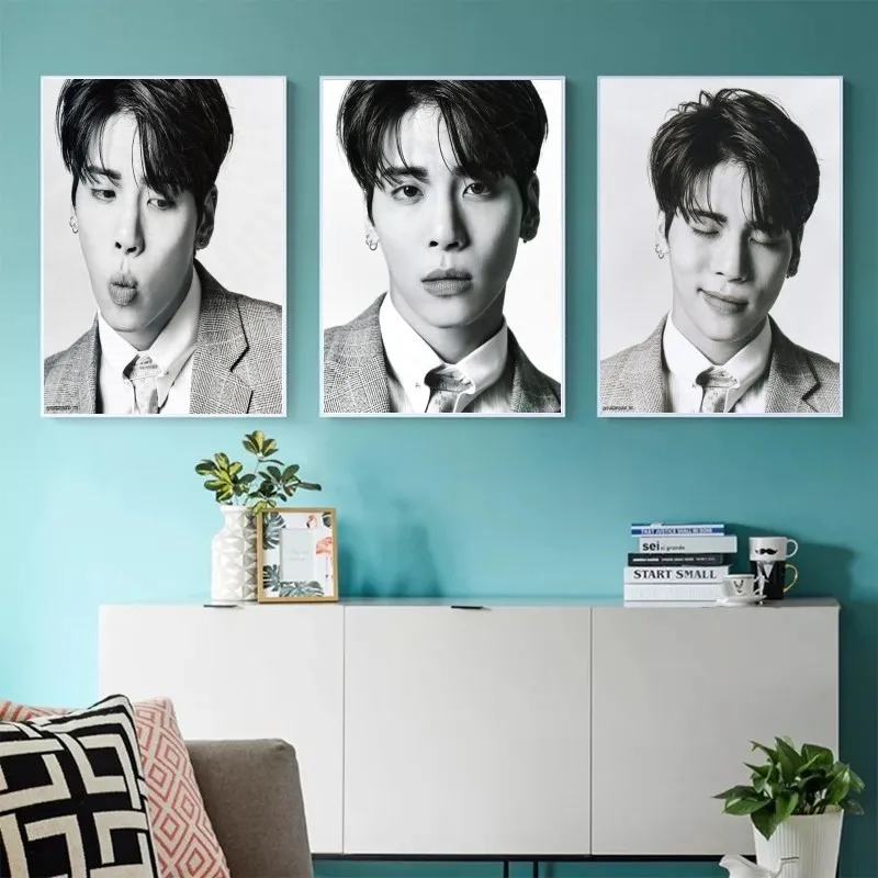 Белый постер SHINee house высокой четкости и настенный в спальню певица КИМ Чон