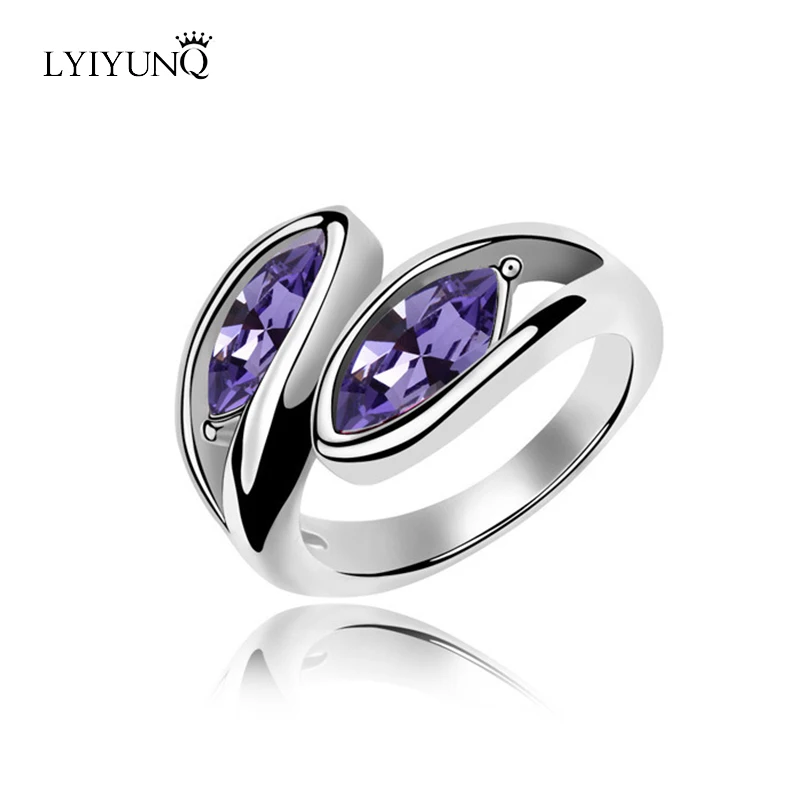 Модные брендовые кольца с серебряным покрытием модные украшения для девушек