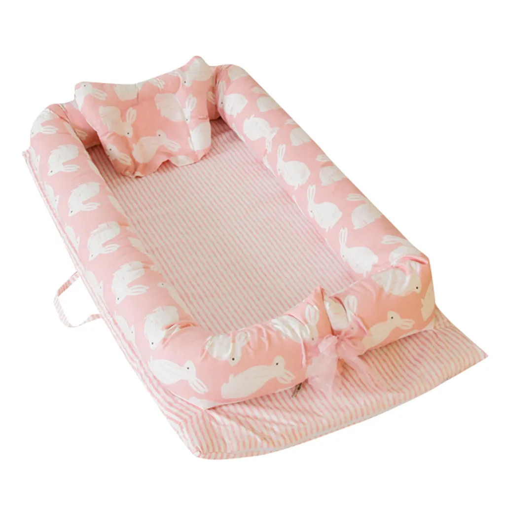 LONSANT Baby Bionic Nest кровать 2020 мультфильм милый Новорожденный ребенок складной анти