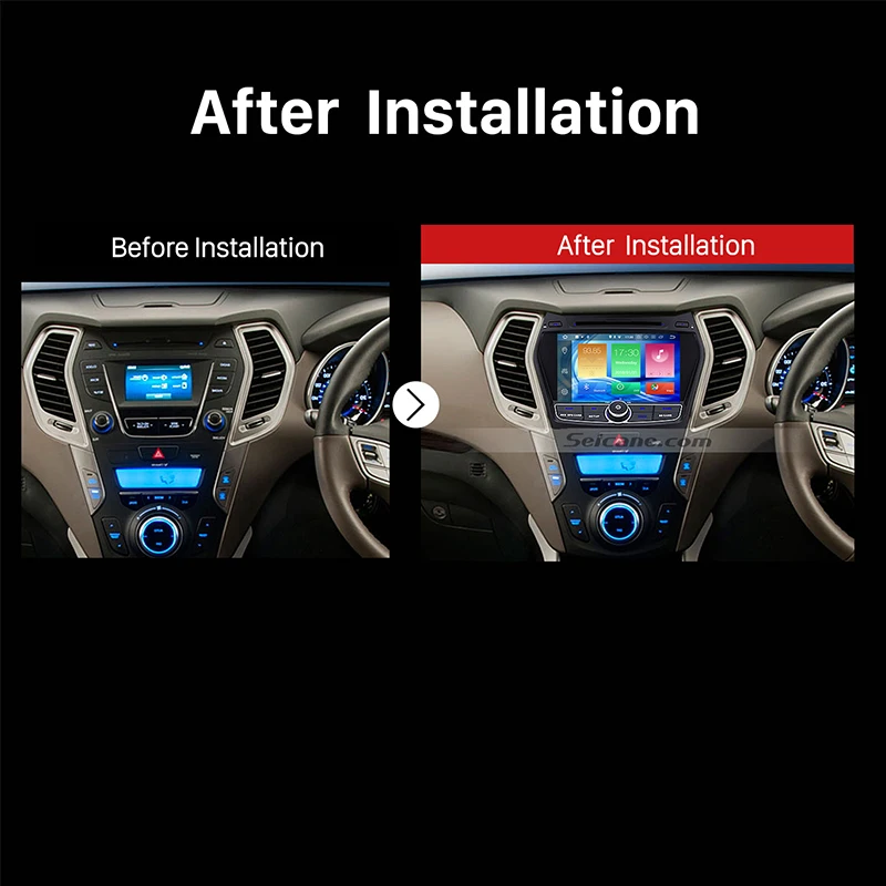 Автомагнитола Seicane Android 8 0 2Din ядер стерео GPS HD 1080P мультимедийный плеер для Hyundai IX45