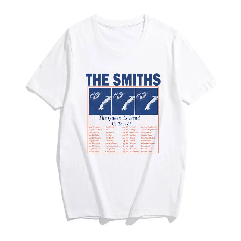 Футболка женская с принтом THE SMITHS Свободная Повседневная модная рубашка коротким