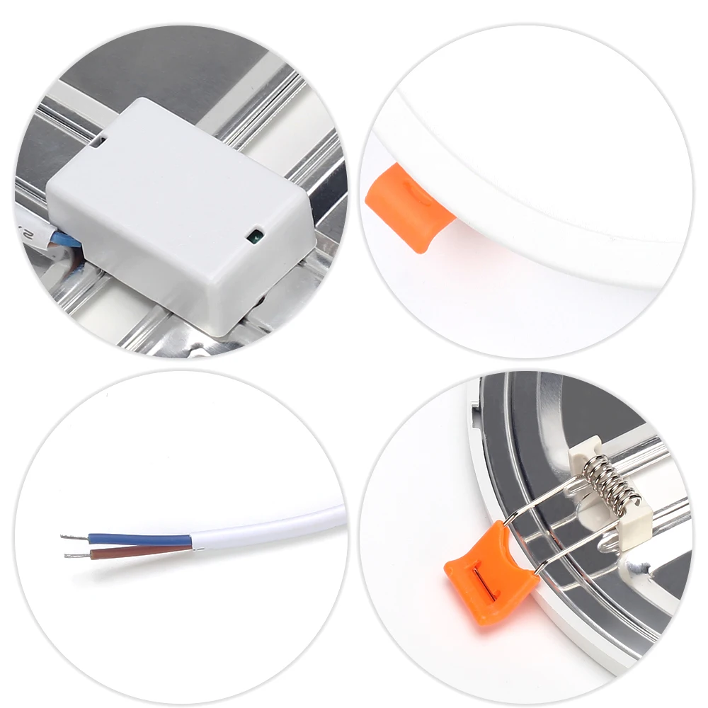 Встраиваемый потолочный светодиодный светильник 220 В переменного тока 6/8/15/20