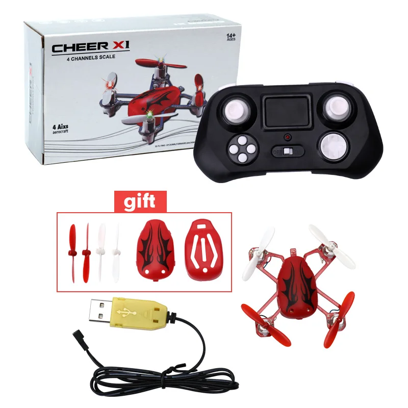 Cheer X1 популярные мини беспилотный Летающий Божья коровка RC Quadcopter 2 4 г 4CH